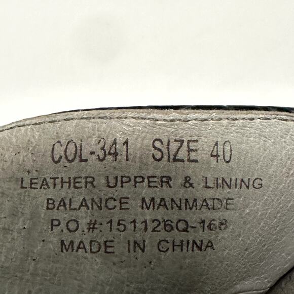 Alegria Colette Wild West Night Sandals Leather Arch Support Slip On Black 9 - Picture 7 of 8